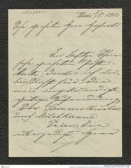 Nachlass Franz Steindachner, Brief von Alfred Weidholz an Franz Steindachner (05.08.1912), Inv.Nr. 581.01, Seite 1